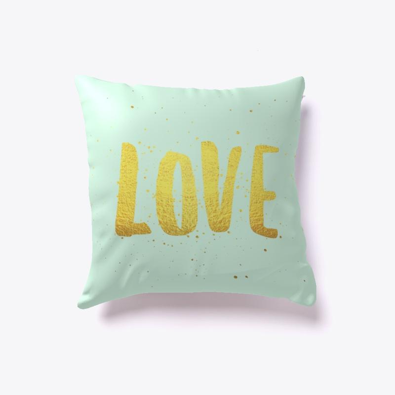 Romantic Typography Pillows - Love